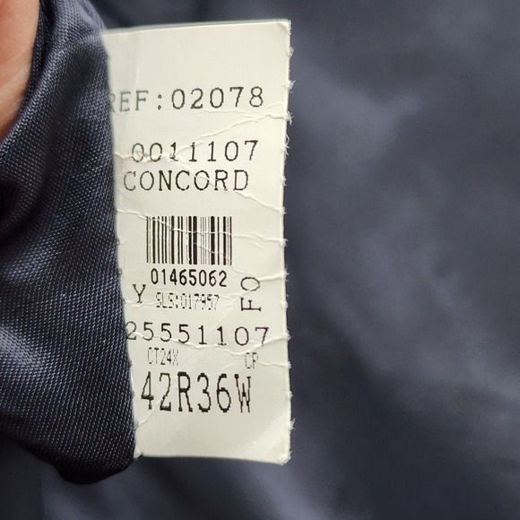 Tip Top Blazer Mens 42R Navy Blue Wool Blend Grad Career Formal Event Prom Work - Picture 16 of 16